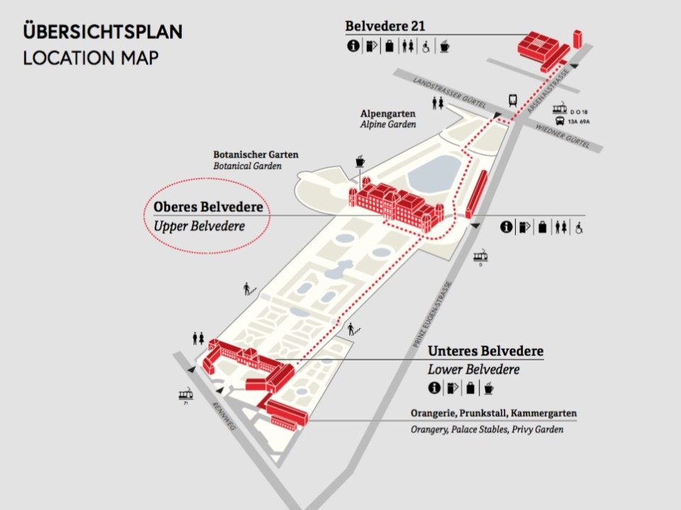 Belvedere complex. Courtesy of the palace's official website