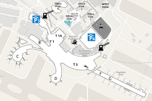 Vienna Airport Complex Map