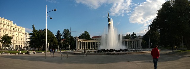 The Monument to the Fallen, with an Impressive Fountain at its Heart