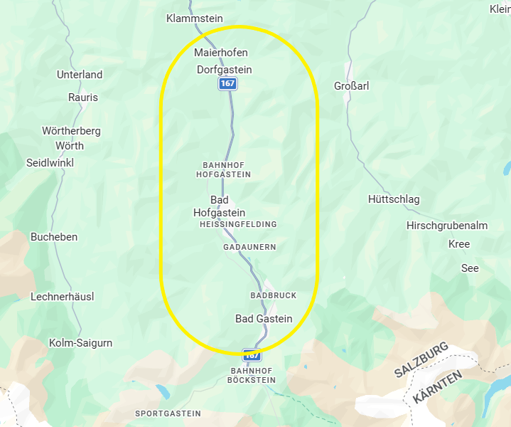 The towns of the Gastein valley