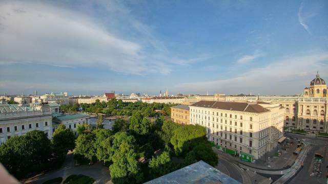 View from the courthouse rooftop cafe. Courtesy of Justizcafe