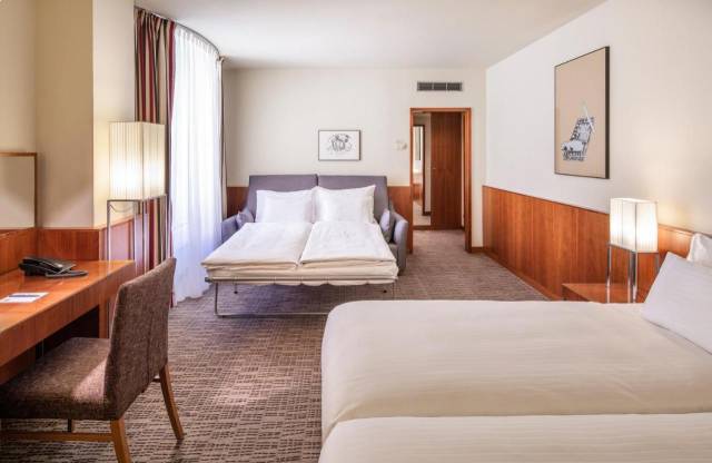 K+K Hotel Maria Theresia. One of the most beloved hotels in the city. Courtesy of Booking.com.