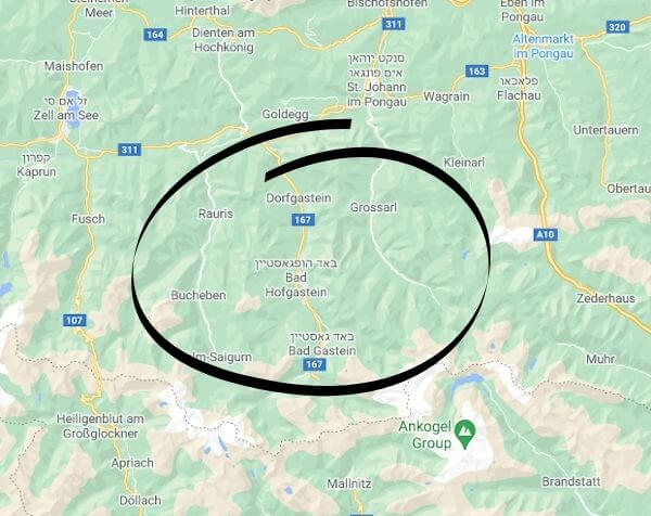 The towns of the Gastein Valley