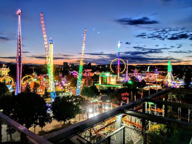 The view from Nani's restaurant near Prater Park. Photo credit: Birol Moratscheck