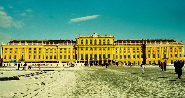 Schönbrunn Palace in winter