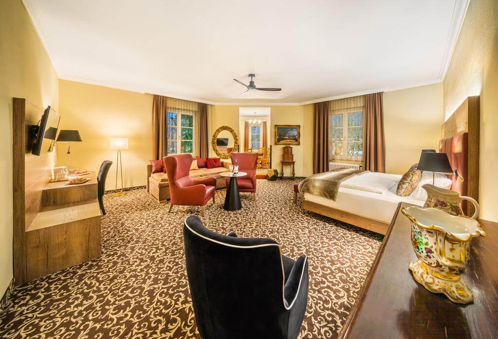 A room at the spa hotel in Baden. Image courtesy of Booking.com