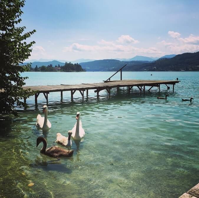 Lake Wörthersee - clear, warm water for summer fun