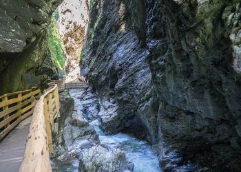 The well-maintained route in the Liechtenstein Gorge
