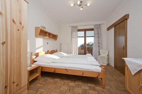 One of the bedrooms at Pleschinhof