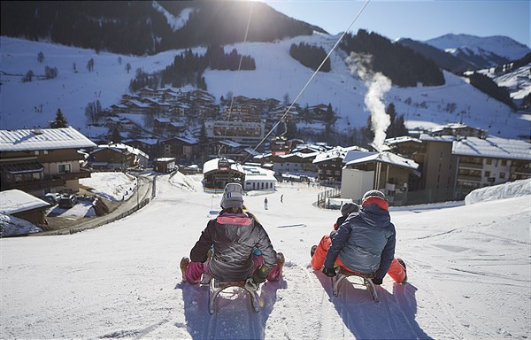 Experiential tobogganing in Saalbach. Credit: Saalbach-Hinterglemm Tourist Office