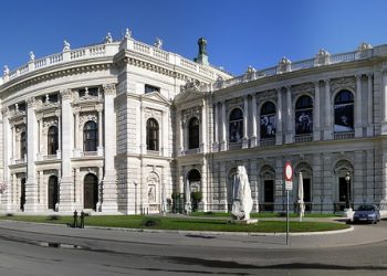 The National Theater of Austria (Burgtheater) in Vienna