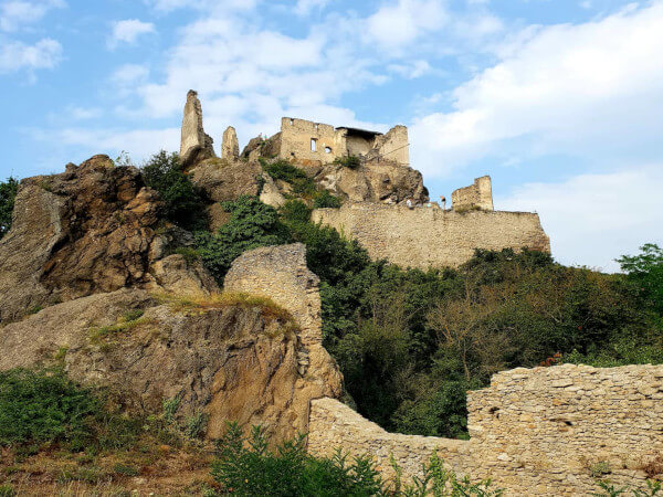 A photo of the ruins of Dürnstein Castle