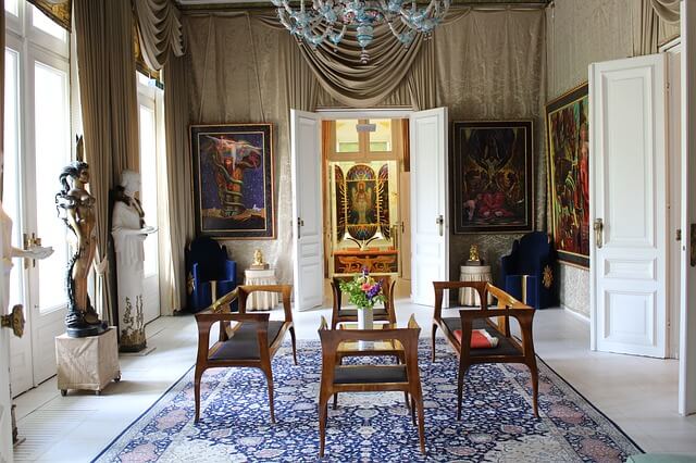 One of the magnificent rooms in the Ernst Fuchs Villa Museum