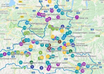 Salzburgerland Card Attraction Map | All 178 Attractions