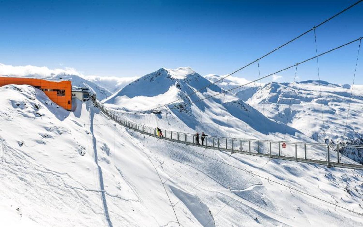hanging bridge on Stubnerkogel